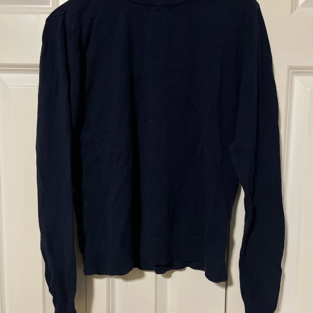 Attention Navy Blue Turtleneck Sweater